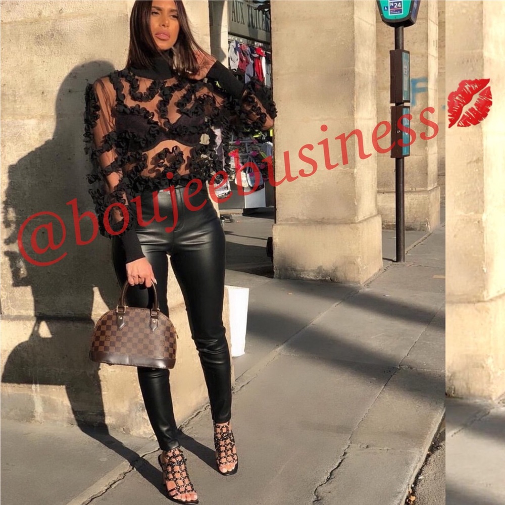ZARA Semi-Sheer Turtleneck Top - Picture 1 of 11
